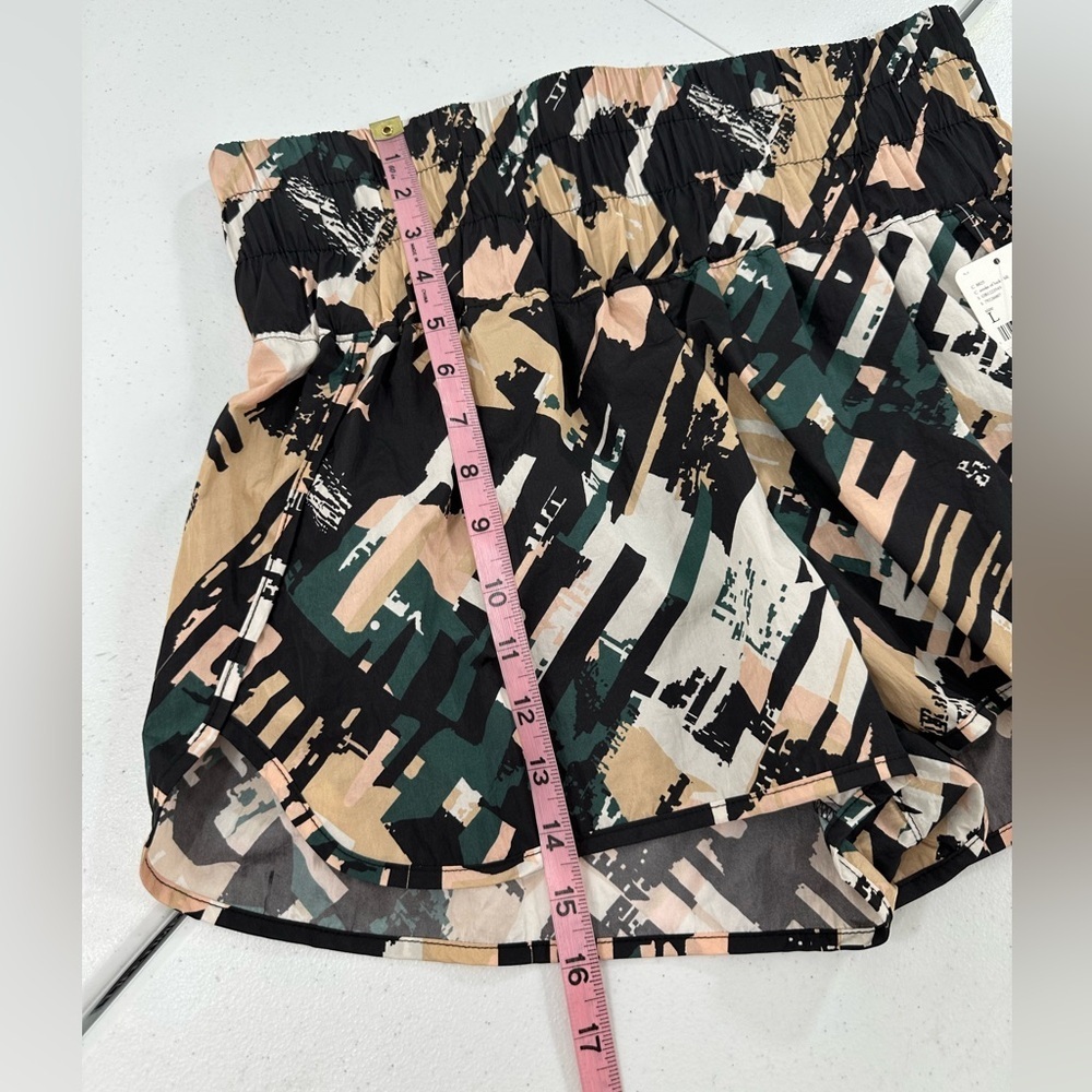 Free People Movement The Way Home Shorts Stroke of Luck Print High Rise Running - Picture 8 of 15